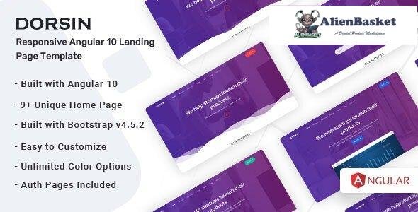 29928 Dorsin v2.0 - Angular 10 Landing Page Template 