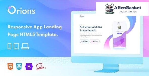 29963 Orions v1.0 – Responsive App Landing Page HTML Template 