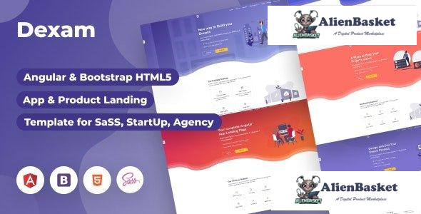 30020 Dexam v1.0 - Angular & Bootstrap 4 Html SaaS, Startup & Product Landing Page 