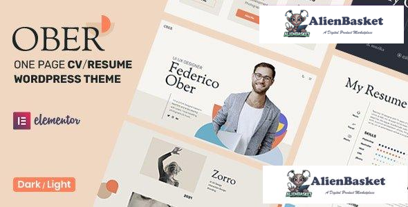 30057 Ober v1.0.5 - CV Resume WordPress Theme 