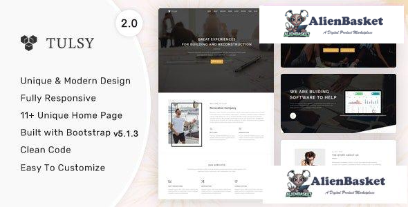 30064 Tulsy v2.0.0 - Multipurpose Landing Page Template 