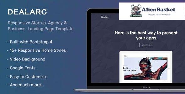 30068 Dealarc v2.0 - Responsive Startup, Agency & Business Landing Page Template 
