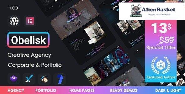 33281 Obelisk v1.7.2 - Agency Portfolio & Creative WordPress Theme 