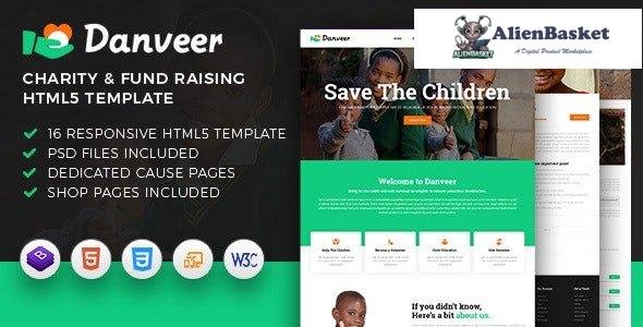 30496 Danveer v1.1 - Charity & Fund Raising Responsive HTML5 Template 