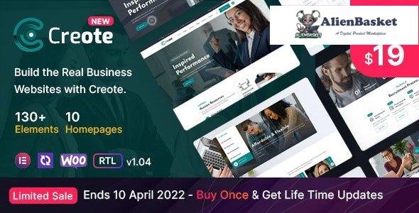 30532 Creote v1.0.4 - Consulting Business WordPress Theme 