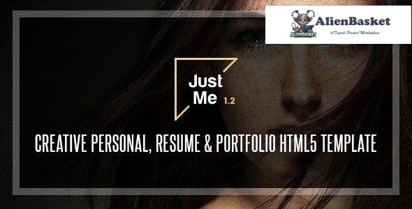 30594 Just Me v1.2 - Creative Personal Resume, vCard & Portfolio HTML5 Template 