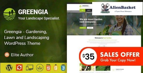 30595 Greengia v2.1 - Gardening, Lawn and Landscaping WordPress Theme 