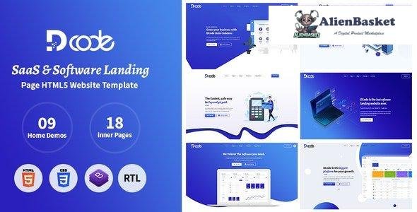 30627 DCode v1.6 - SaaS & Software Responsive Landing Page Template 