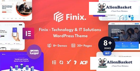 30858 Finix v1.4 - Technology & IT Solutions WordPress Theme 