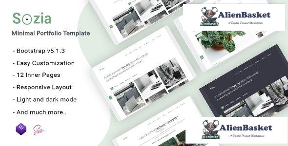 30876 Sozia v1.0 - Minimal Portfolio HTML Template 