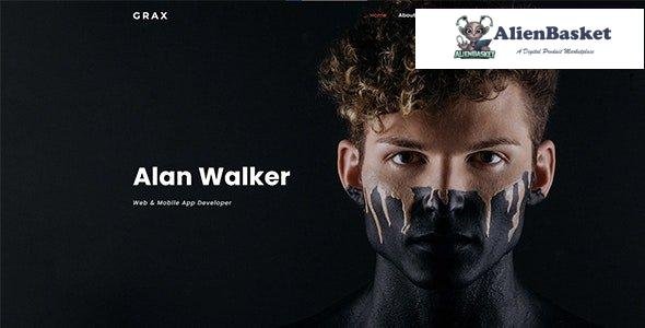 30907 Grax v1.0 - Resume/ CV / vCard Template 