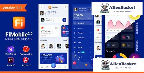 30920 FiMobile v2.0 - Finance HTML Template Bootstrap 5 Framework7 Angular 12 Starter 