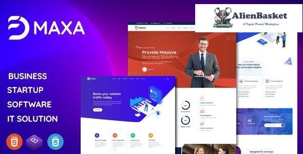 30956 Maxa v1.0.4 - Multipurpose Landing Page Template 