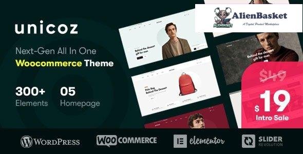 31347 Unicoz v1.0.1 - Elementor WooCommerce Theme 