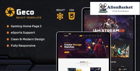 31409 Geco v1.0 - eSports Gaming React JS Template 
