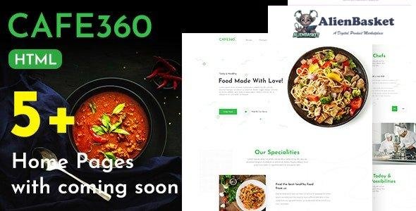 31422 Cafe360 v1.0 - Restaurant One Page HTML Template 