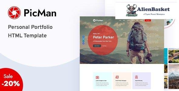 31442 PicMan v1.0 - Personal Portfolio HTML Template 
