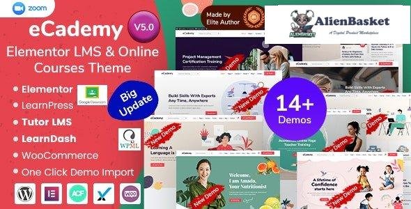 37647 eCademy v6.1 - Elementor LMS & Online Courses Theme 