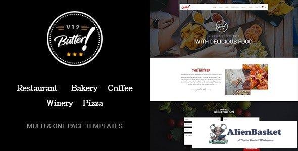 31754 Butter v1.2 - Professional Restaurant, Bakery, Coffee, Winery and Pizza HTML Layouts 