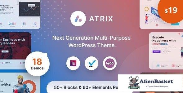 31826 Atrix v1.0.0 - Creative Multipurpose WordPress Theme 