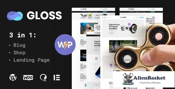 34655 Gloss v1.0.6 - Viral News Magazine WordPress Blog Theme + Shop 