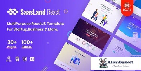 31955 Saasland v1.0 - MultiPurpose React Template For Startup Business 