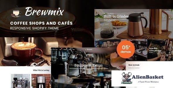 31956 Brewmix 1.0 - Coffee Shops and Cafés Responsive Shopify Theme 