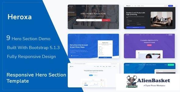 31963 Heroxa v1.0 - Responsive Hero Section Template 