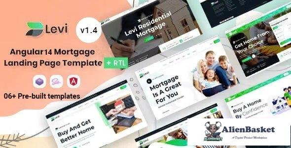 32037 Levi v1.4 - Real Estate Mortgage Landing Angular 14 Template 