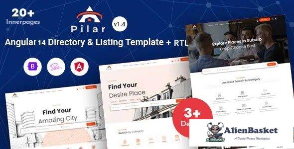 32062 Pilar v1.4 - Directory Listing Angular 14 Template 