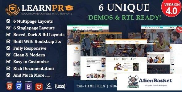 32106 LearnPro v4.0 - Education Course HTML Template 