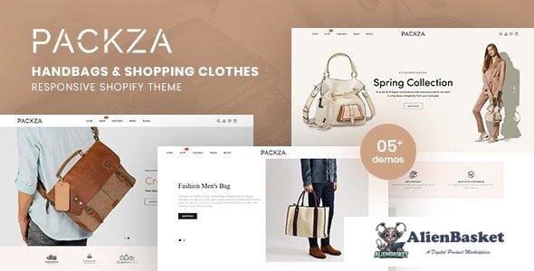 32122 Packza v1.0 - Handbags & Shopping Clothes Responsive Shopify Theme 