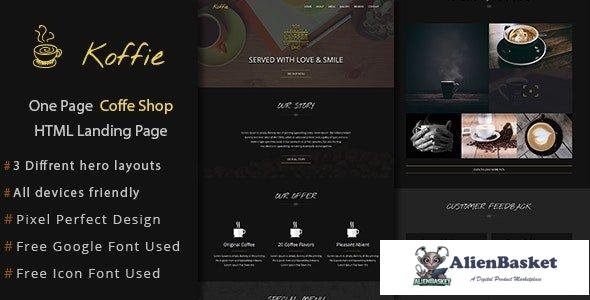 32212 Koffie v1.0 - Coffee Shop HTML Landing Page 