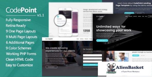 32215 CodePoint v1.2.0 - Multi-Purpose Landing Page WordPress Theme 