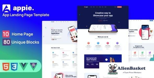 32297 Appie - Vue JS App Landing Page 