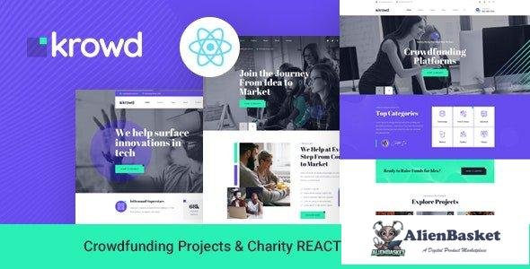 32338 Krowd v1.0- Crowdfunding Projects & Charity React Next Template 