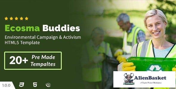 32334 Ecosma Buddies v1.0 - Environmental Campaign & Activism HTML5 Template 