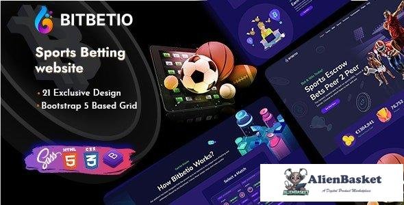 32388 Bitbetio v1.0 - Sports Betting Website HTML Template 