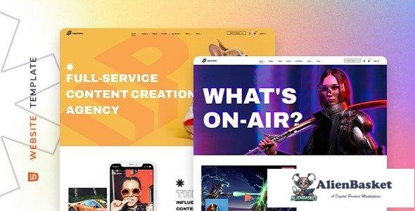 32228 UpCreators v1.0 – Website Template for Digital Creators 