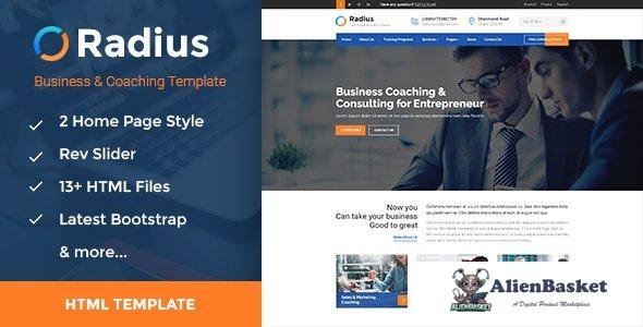 32420 Radius v1.0 - Training, Coaching, Consulting & Business HTML Template 