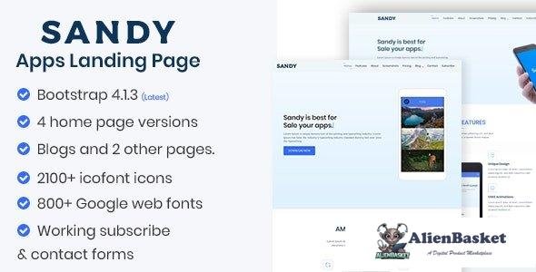 32282 SANDY v1.0 - Apps Landing Page 