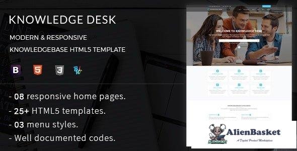 32245 Knowledge Desk v1.0 - Responsive Knowledgebase HTML5 Template 