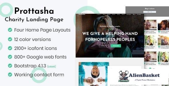 32246 Prottasha - Bootstrap Charity Landing Page 