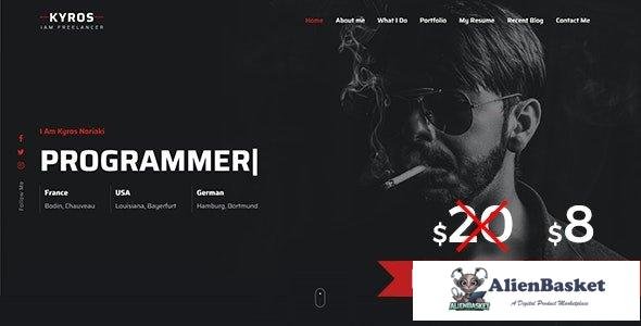 32358 Kyros v1.0 - Personal Portfolio HTML Template 