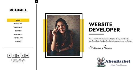 32464 Rewall v1.0 - Personal Portfolio Template 