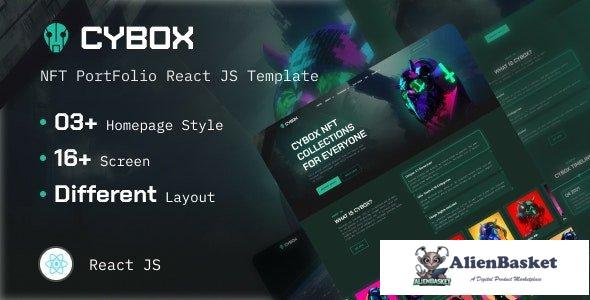 32345 Cybox v1.0 - NFT Portfolio React Template 