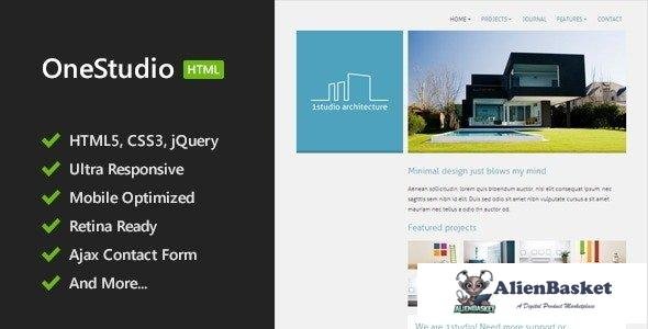 32383 OneStudio - Minimal HTML5 Template 