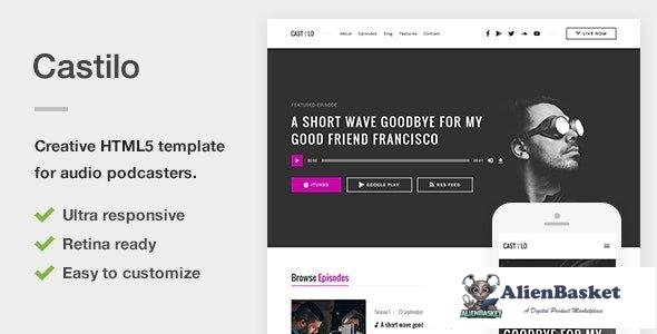 32462 Castilo - Audio Podcast HTML Site Template 