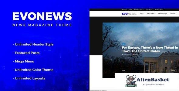 32384 Evonews v2.0 - News/Magazine WordPress Theme 