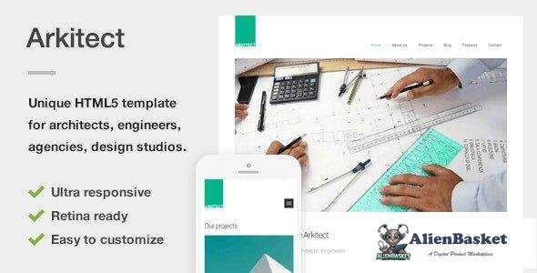 32463 Arkitect v1.0 - A Professional HTML5 Template for Architects and Engineers 